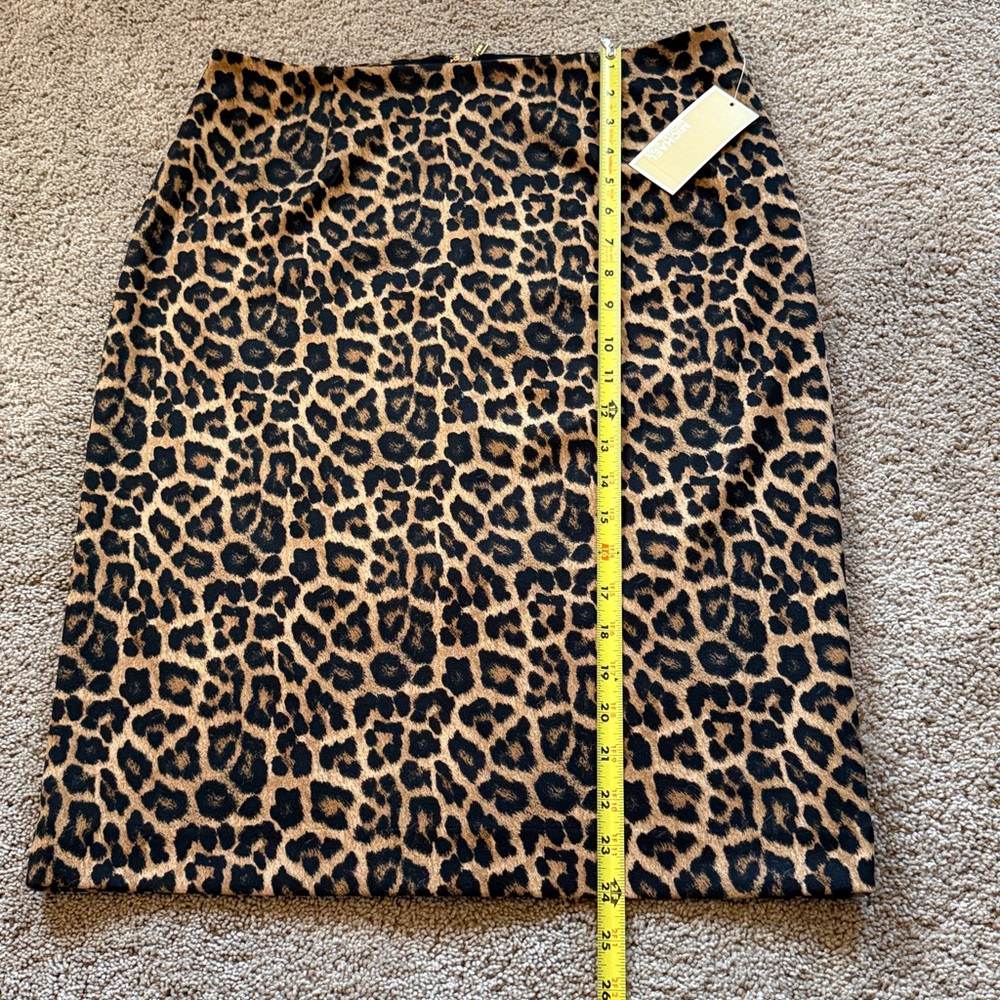 NWT Michael Kors Cheetah Print Skirt - Picture 7 of 9